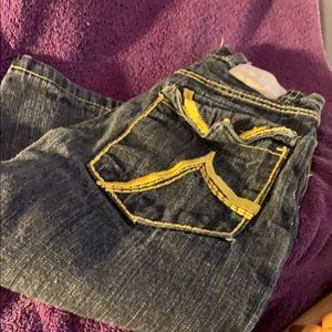 Black Lacquer Kids Jeans Size 5